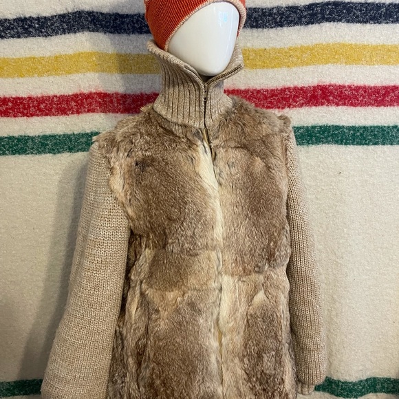 70’s real fur blend sweater - Picture 1 of 4